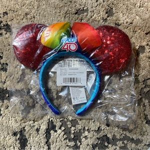 NEW Disney World Parks Epcot 40 40th Anniversary Mickey Minnie Ear